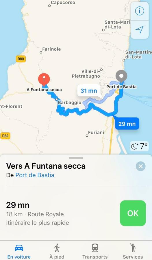 A Funtana Secca Leilighet Patrimonio Eksteriør bilde